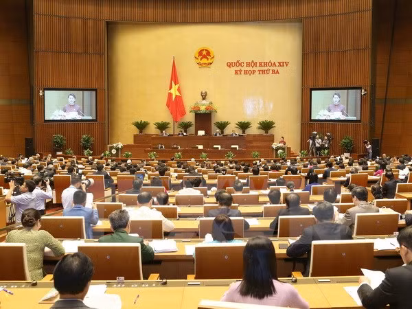 越南第十四届国会第三次会议发表第一号公报 ảnh 1 越南第十四届国会第三次会议发表第一号公报 ảnh 1