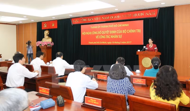 阮善仁任胡志明市委书记 丁罗升任中央经济部副部长 ảnh 2