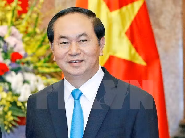 越南国家主席陈大光访华：提高两国合作效果 ảnh 1