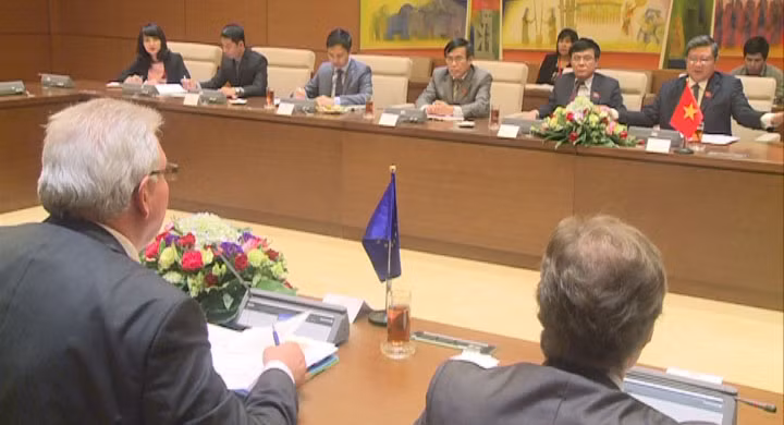 越南国会对外委员会主任与欧洲议会欧洲——东南亚和东盟友好议员小组代表团举行会谈 ảnh 1