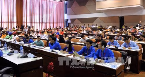 越南出席世界民主青年联盟第十九次大会 ảnh 1 越南出席世界民主青年联盟第十九次大会 ảnh 1