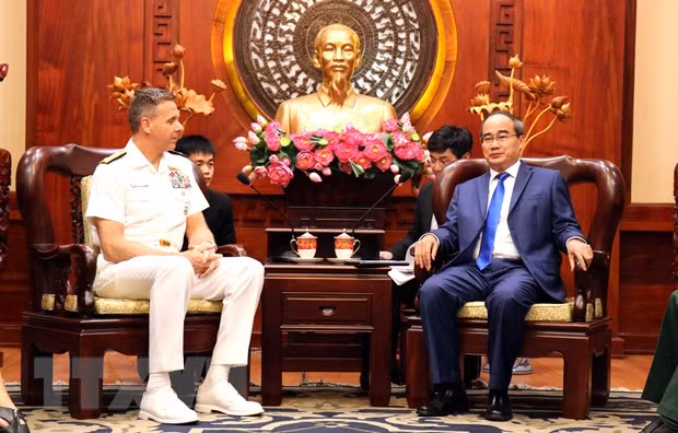 胡志明市市委书记阮善仁会见美国印度洋-太平洋司令部司令 ảnh 1