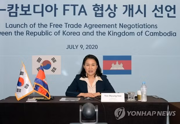 《韩国与柬埔寨自由贸易协定》进入第二轮谈判 ảnh 1 《韩国与柬埔寨自由贸易协定》进入第二轮谈判 ảnh 1