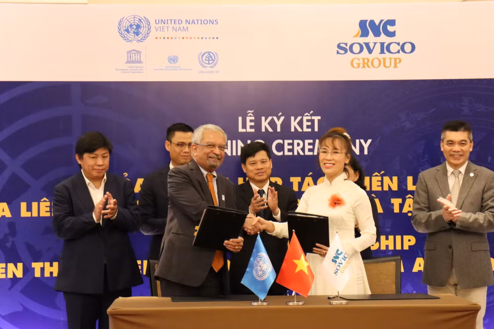 越捷航空最大股东SOVICO集团成为联合国的战略伙伴 ảnh 1 越捷航空最大股东SOVICO集团成为联合国的战略伙伴 ảnh 1