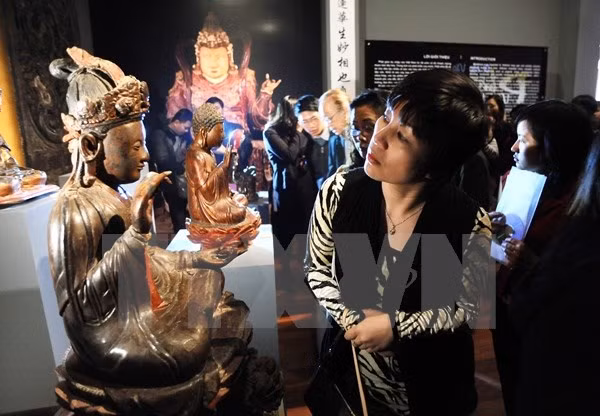 朱漆贴金古木制品 越南民族手工艺之美 ảnh 1