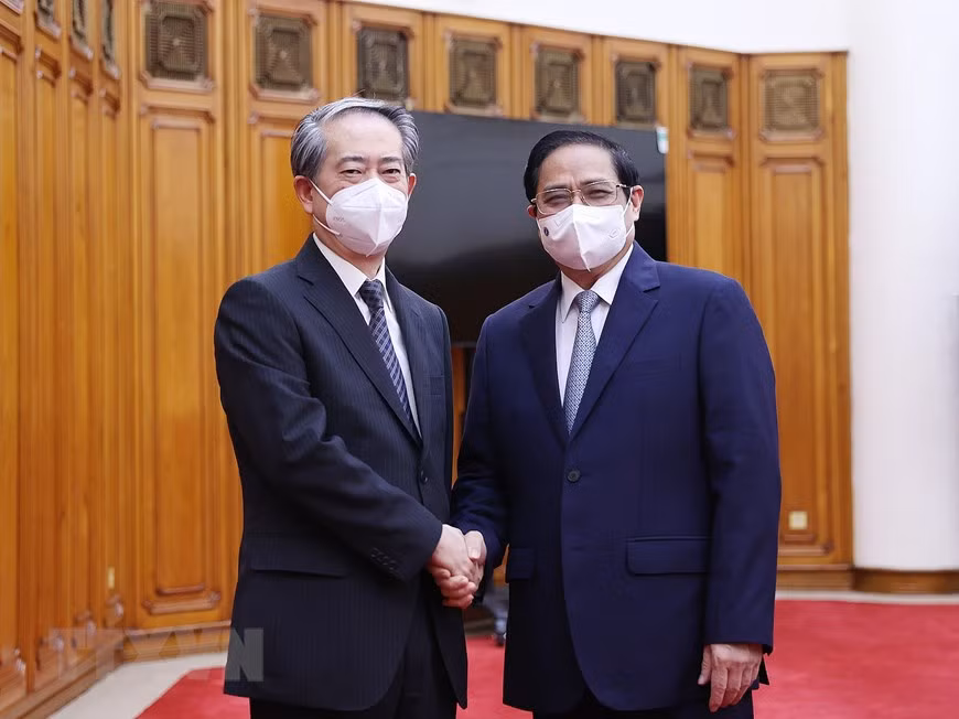 政府总理范明政会见越南驻中国大使熊波 ảnh 1 政府总理范明政会见越南驻中国大使熊波 ảnh 1