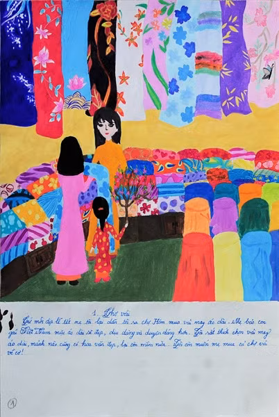 亚洲儿童绘画日记展 越南学生获大奖 ảnh 1