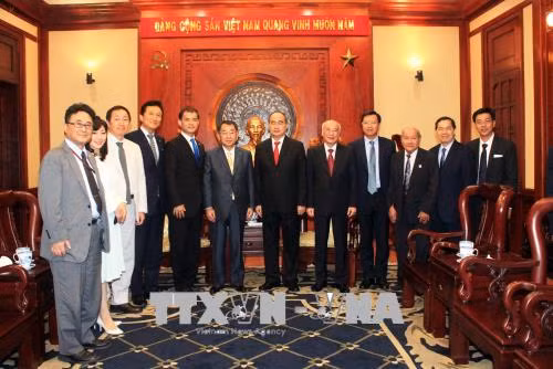 胡志明市市委书记阮善仁会见日本议员代表团一行 ảnh 2 胡志明市市委书记阮善仁会见日本议员代表团一行 ảnh 2
