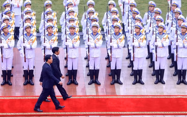 菲律宾总统对越南进行国事访问：越菲发表联合新闻公报 ảnh 1