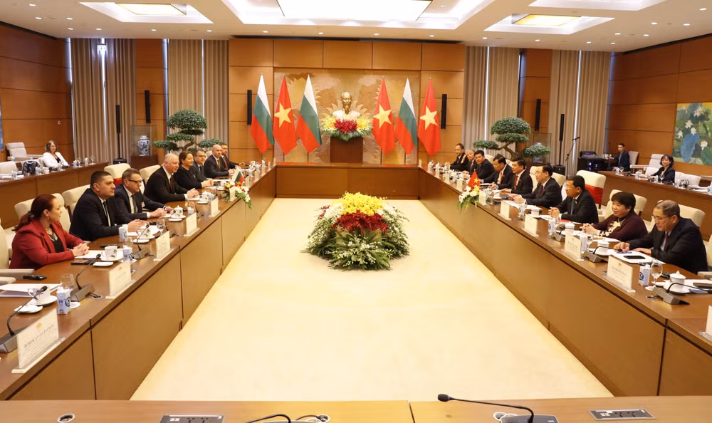 越南国会主席王廷惠与保加利亚议会议长耶利亚兹科夫举行会谈 ảnh 2