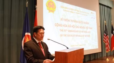 越南驻美国得州休斯敦总领事馆举行庆祝九•二国庆70周年典礼 ảnh 1 越南驻美国得州休斯敦总领事馆举行庆祝九•二国庆70周年典礼 ảnh 1