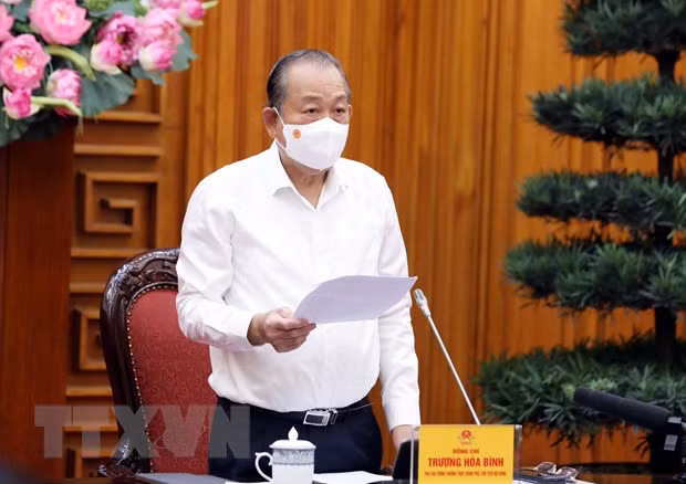 越南政府副总理张和平:严格依法做好2021年特赦实施工作 确保疫情防控要求 ảnh 1 越南政府副总理张和平:严格依法做好2021年特赦实施工作 确保疫情防控要求 ảnh 1