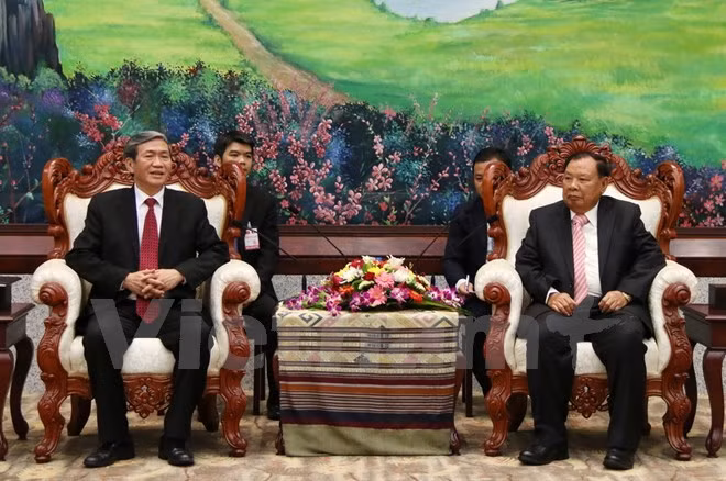 越南高级代表团对老挝进行正式访问 ảnh 1
