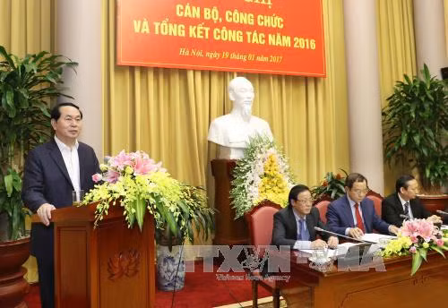 陈大光主席：进一步提高国家主席办公厅参谋工作质量 ảnh 1