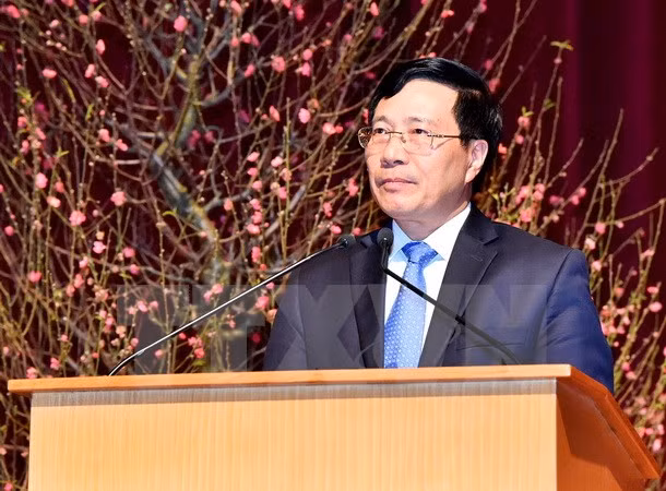 政府副总理兼外长范平明会见亚投行副行长潘笛安 ảnh 1