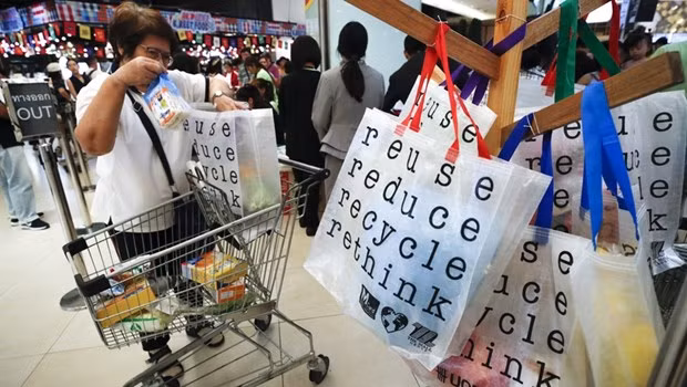泰国禁止使用一次性塑料袋 ảnh 1