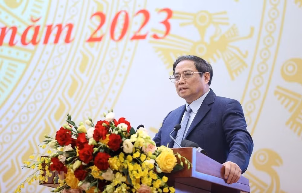 范明政总理:绝不让交通运输项目中发生腐败、浪费和消息现象 ảnh 1 范明政总理:绝不让交通运输项目中发生腐败、浪费和消息现象 ảnh 1