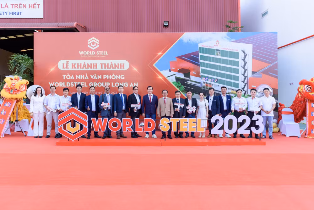 World Steel Group隆安第二座新办公楼落成典礼隆重举行 ảnh 3