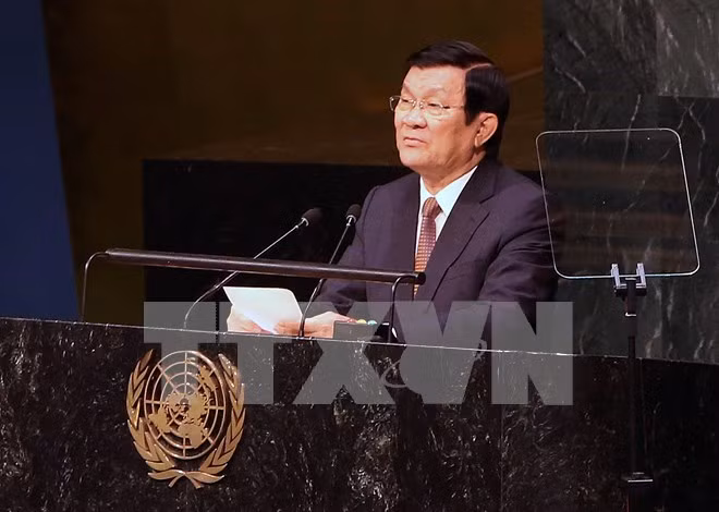 张晋创主席出席联合国维和峰会 ảnh 1 张晋创主席出席联合国维和峰会 ảnh 1