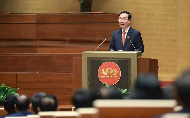 越南国家主席武文赏就职后首次发表讲话 ảnh 1 越南国家主席武文赏就职后首次发表讲话 ảnh 1