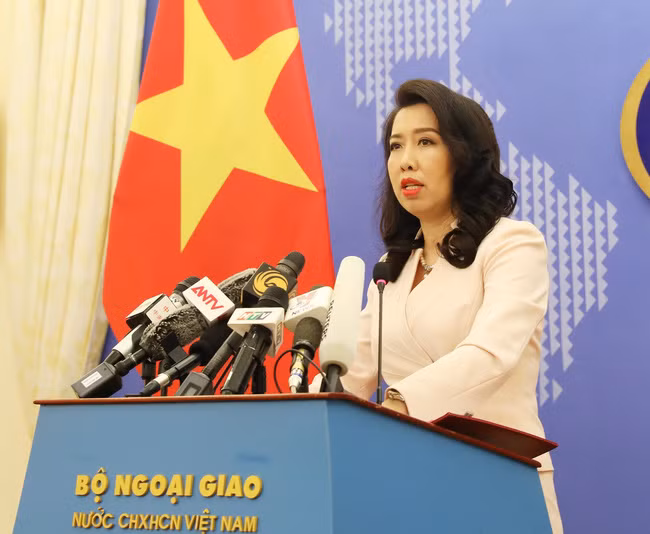 外交部发言人黎氏秋姮:越南呼呼各方为维护东海和平、稳定和安全负起责任 ảnh 1 外交部发言人黎氏秋姮:越南呼呼各方为维护东海和平、稳定和安全负起责任 ảnh 1
