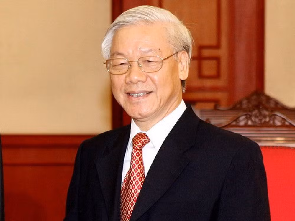 越共中央总书记阮富仲就柬埔寨国庆67周年向柬埔寨国王致贺电 ảnh 1 越共中央总书记阮富仲就柬埔寨国庆67周年向柬埔寨国王致贺电 ảnh 1