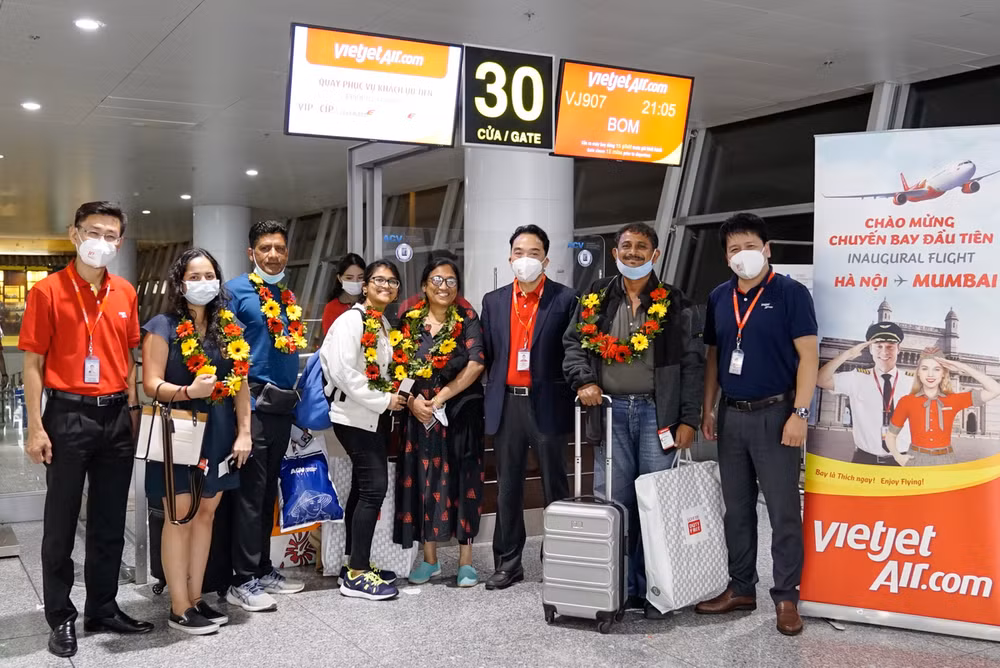 越捷航空开通河内和胡志明市至孟买直达航线 ảnh 2 越捷航空开通河内和胡志明市至孟买直达航线 ảnh 2