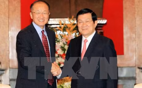 越南国家主席张晋创会见世行行长金墉 ảnh 1 越南国家主席张晋创会见世行行长金墉 ảnh 1
