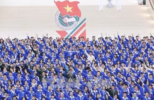 胡志明共青团第十一次全国代表大会第一场会议拉开序幕 ảnh 2