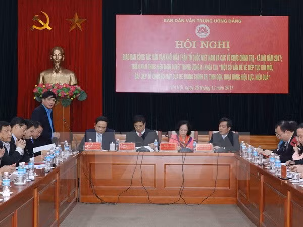 充分发挥越南祖国阵线和各政治社会组织在群众工作中的作用 ảnh 1 充分发挥越南祖国阵线和各政治社会组织在群众工作中的作用 ảnh 1