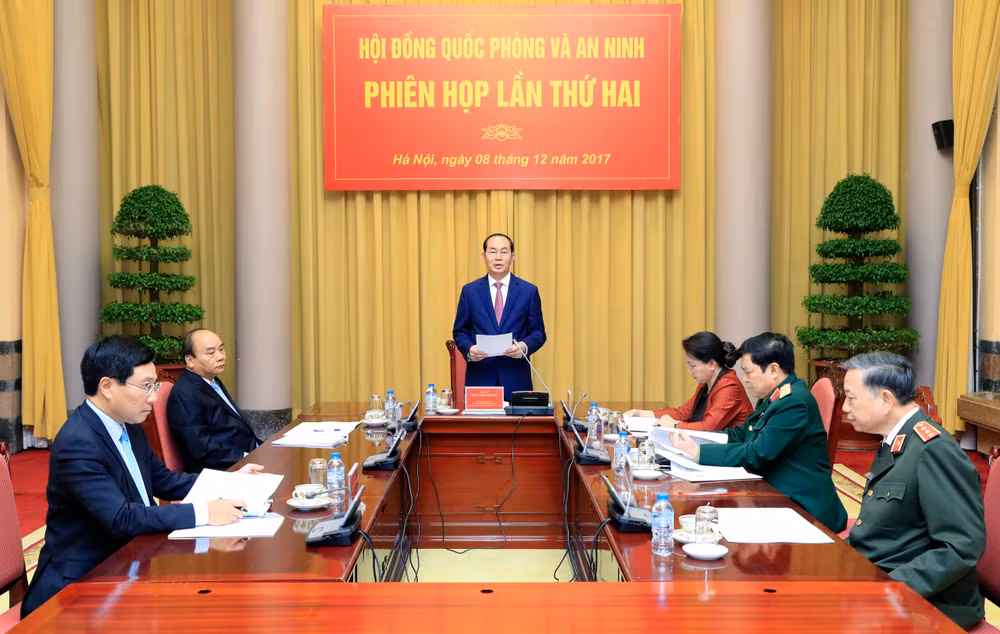 陈大光主席主持召开国防安全委员会第二次会议 ảnh 1 陈大光主席主持召开国防安全委员会第二次会议 ảnh 1