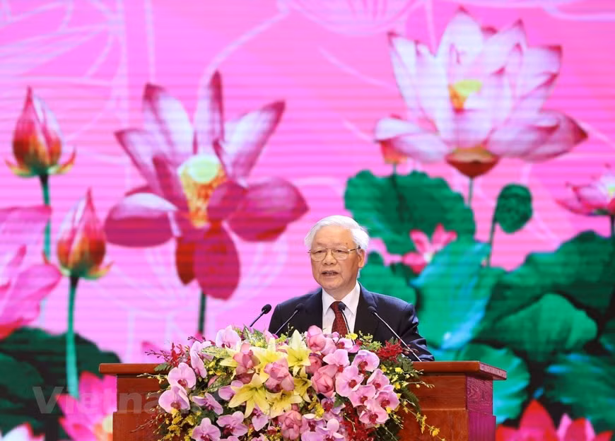 组图：胡志明主席诞辰130周年庆典在河内隆重举行 ảnh 11