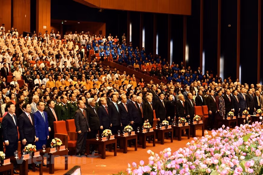 组图：胡志明主席诞辰130周年庆典在河内隆重举行 ảnh 8