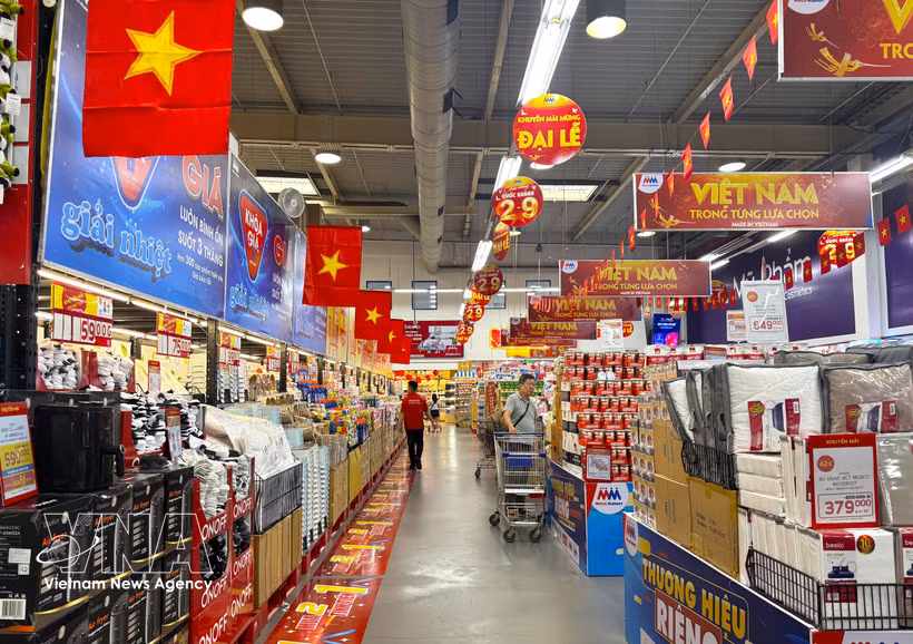 2026年前8个月越南国内消费增长超13% 。图自越通社