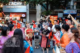 五洲异彩汇聚首都河内还剑湖畔