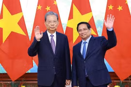 越南政府总理范明政会见中国全国人大常委会委员长赵乐际
