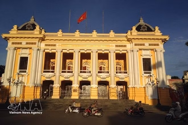 河内大剧院——首都河内的标志性建筑之一 。图自越通社