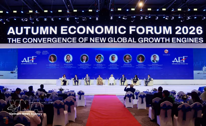 “新时代合作框架”专题对话会现场。图自越通社