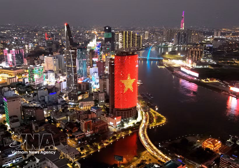 胡志明市中心。图自越通社