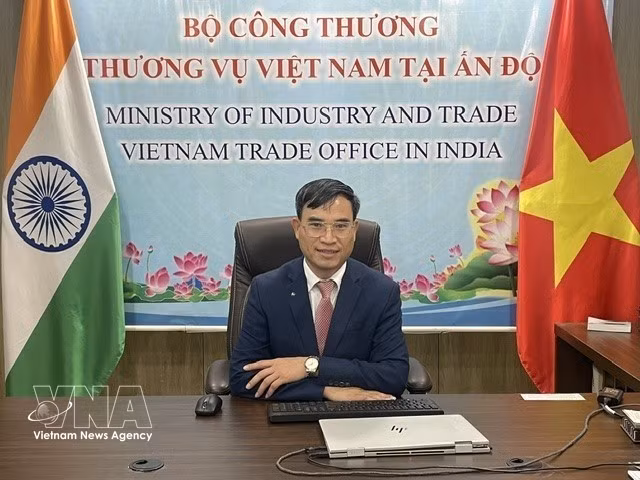 越南驻印度商务参赞裴忠尚。图自越通社