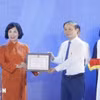 越通社荣获展位设计一等奖。图自越通社