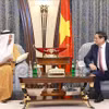 越南政府范明政会见沙特阿拉伯投资大臣哈立德·法利赫。图自越通社