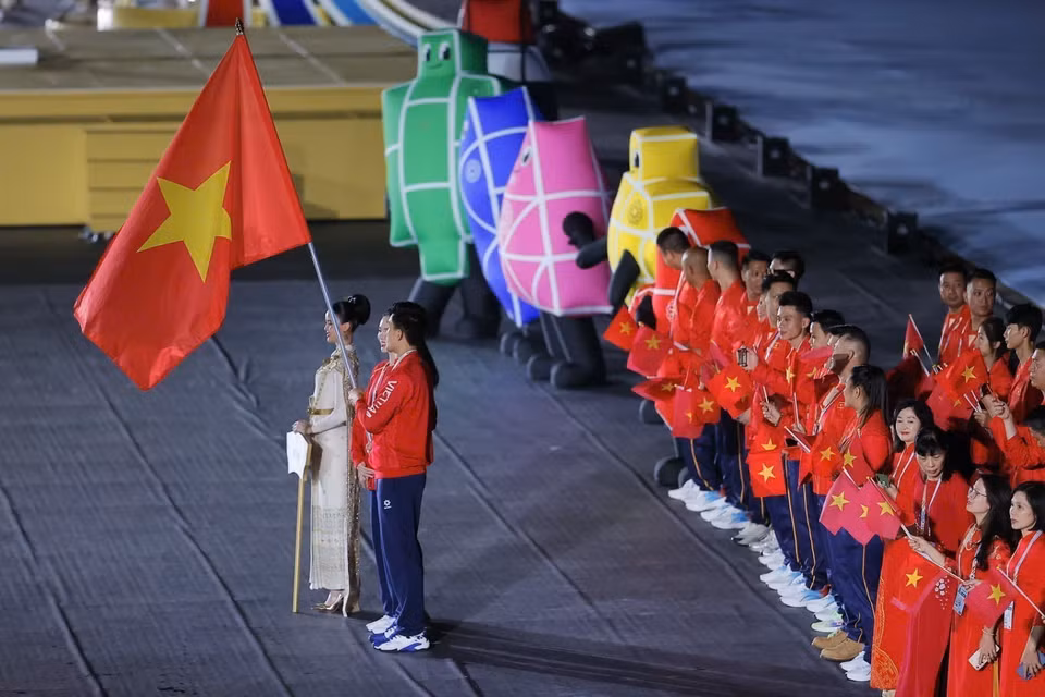 第33届东南亚运动会于12月9日晚在泰国曼谷正式开幕，越南体育代表团也开启一段充满雄心的新征程。图自越通社