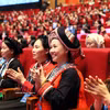 出席越南妇女第十四次全国代表大会代表。图自越通社