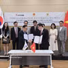 旅韩越南人总会与韩国记者协会签署合作备忘录。图自越通社