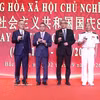 越南驻中国大使范青平和中国代表举杯庆祝越南国庆81周年。图自越通社