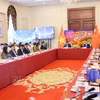 越中投资与经贸合作促进座谈会现场。图自越通社