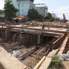 岘港收集雨水并缓解城市内涝的工程施工现场。图自越通社