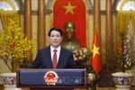 越南国家主席梁强 图自越通社
