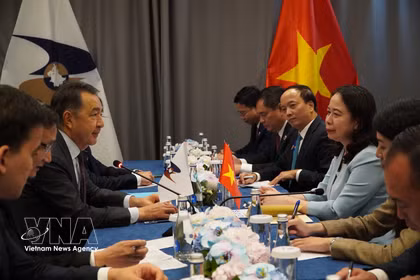国家副主席武氏映春在比什凯克展开系列双边会晤活动